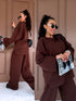 large size set "MANHATTAN" - CHOCO